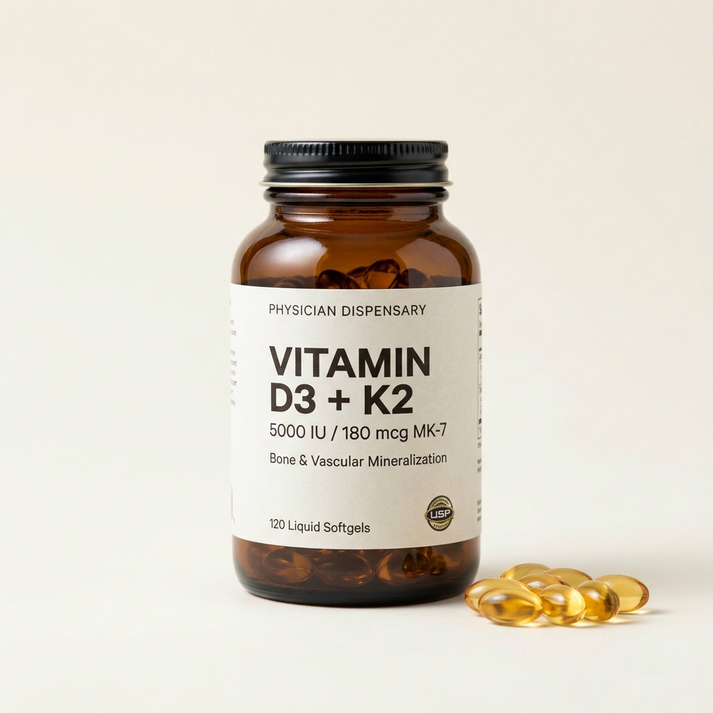 Vitamin D3 + K2 (5,000 IU / 100mcg MK-7)